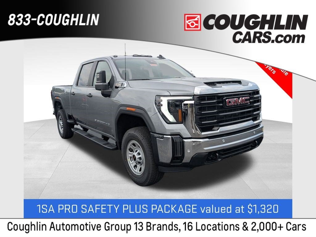 2026 GMC Sierra 2500 HD Pro in Sterling Metallic — front three-quarter view
