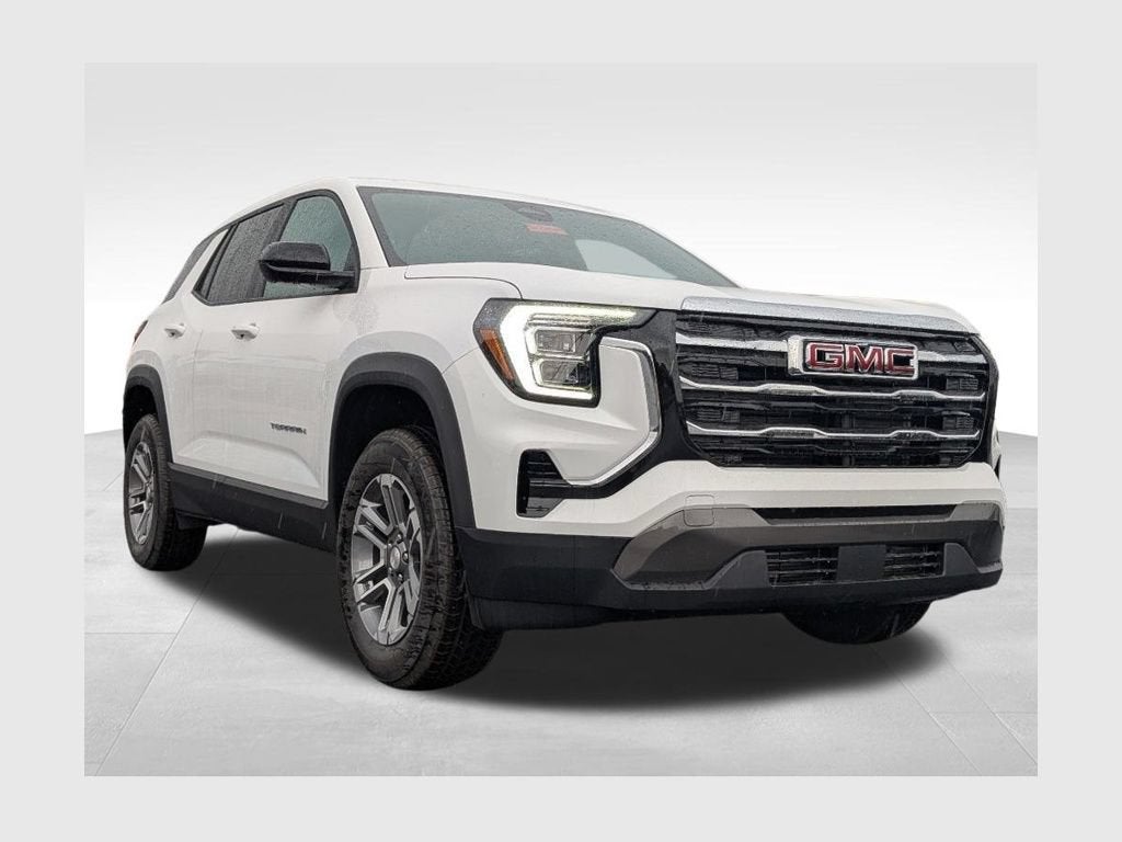 2026 GMC Terrain Elevation in Summit White — front three-quarter view